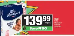 Spar Little Munchkin Diapers Assorted offer