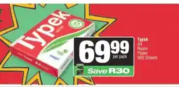 Spar Typek A4 Ream Paper offer