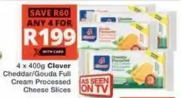 Checkers Hyper Clover Cheddar/ Gouda Full Cream Processed Cheese Slices offer