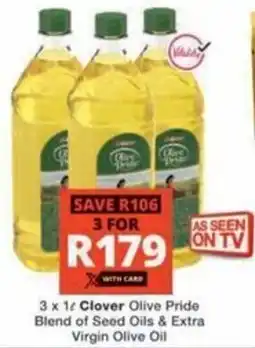 Checkers Hyper Clover Olive Pride Blend of Seed Oils & Extra Virgin Olive Oil offer