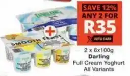 Checkers Hyper Darling Full Cream Yoghurt All Variants offer