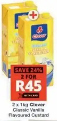 Checkers Hyper Clover Classic Vanilla Flavoured Custard offer