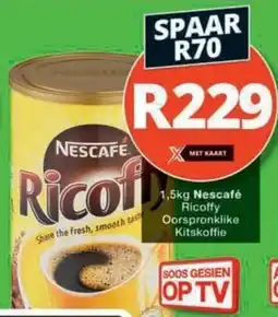 Checkers Hyper Nescafé Ricoffy Original Instant Coffee offer