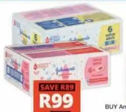 Checkers Hyper Johnson's Baby Gentle All Over/ Extra Sensitive Fragrance Free Baby Wipes offer