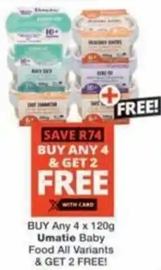 Checkers Hyper Umatie Baby Food All Variants offer