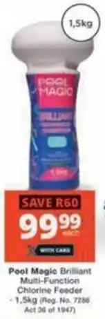 Checkers Hyper Pool Magic Brilliant Multi-Function Chlorine Feeder offer