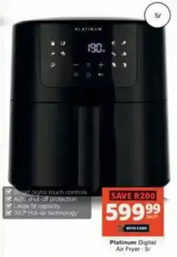 Checkers Hyper Platinum Digital Air Fryer offer