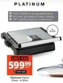Checkers Hyper Platinum Panini Press offer