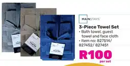 Game Mainstays 3-Piece Towel Set offer