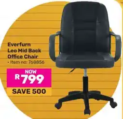 Game Everfurn Leo Mid Back Office Chair offer