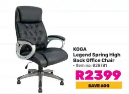 Game Koga Legend Spring High Back Office Chair offer