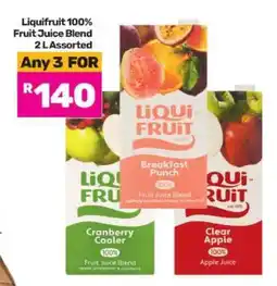 Game Liquifruit 100% Fruit Juice Blend 2 L Assorted offer