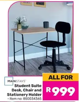 Game Student Suite Desk, Chair and Stationery Holder offer