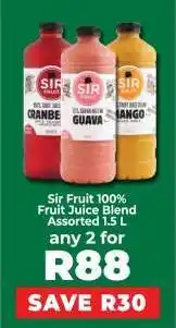 Food Lover's Market Sir Fruit 100% Fruit Juice Blend Assorted 1.5 L offer