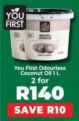 Food Lover's Market You First Odourless Coconut Oil 1 L offer