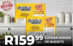 Take 'n Pay Supreme burger or nuggets offer