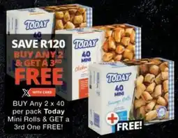 Checkers Today Mini Rolls offer