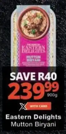 Checkers Eastern Delights Mutton Biryani offer