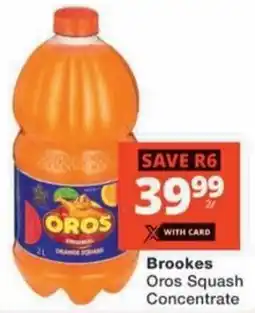 Checkers Brookes Oros Squash Concentrate offer