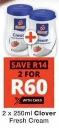 Checkers Clover Fresh Cream offer