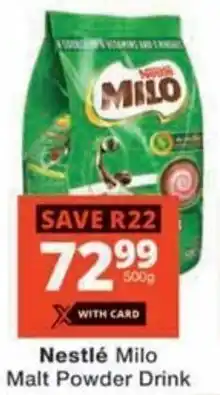Checkers Nestlé Milo Malt Powder Drink offer