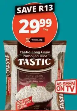 Checkers Tastic Long Grain Parboiled Rice offer
