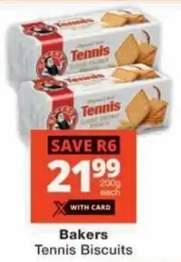 Checkers Bakers Tennis Biscuits offer
