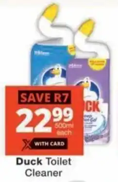 Checkers Duck Toilet Cleaner offer
