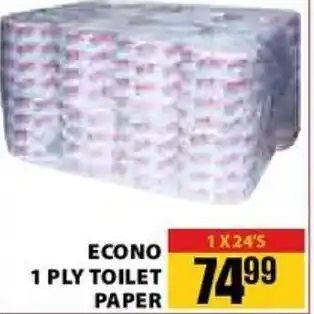 Jumbo Econo 1 Ply Toilet Paper 1x 24's offer