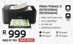 Computer Mania Canon PIXMA TR4640/5 Printer offer