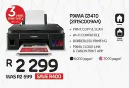 Computer Mania Canon PIXMA G3410 Printer offer