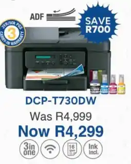 Computer Mania Brother DCP-T730DW Ink Tank Printer offer