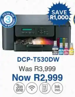 Computer Mania Brother DCP-T530DW Ink Tank Printer offer