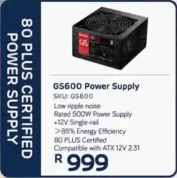 Computer Mania Huntkey GS600 Power Supply offer