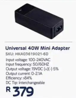 Computer Mania Huntkey Universal 40W Mini Adapter offer