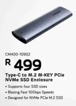 Computer Mania UGreen Type-C to M.2 M-KEY PCle NVMe SSD Enclosure offer