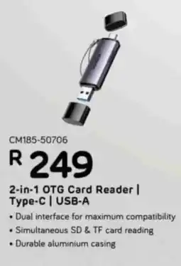Computer Mania UGreen 2-in-1 OTG Card Reader/ Type-C/ USB-A offer