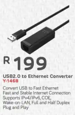 Computer Mania Unitek USB2.0 to Ethernet Converter offer