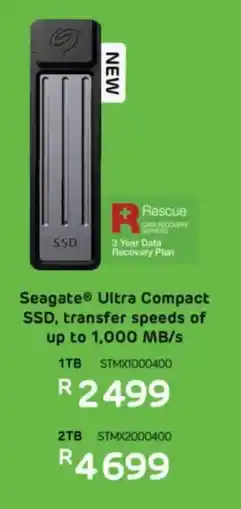 Computer Mania Seagate Ultra Compact SSD, transfer speeds of up to 1,000 MB/s offer