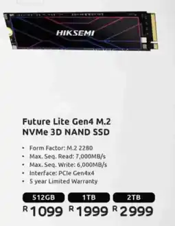 Computer Mania HIKSEMI Future Lite Gen4 M.2 NVMe 3D NAND SSD offer