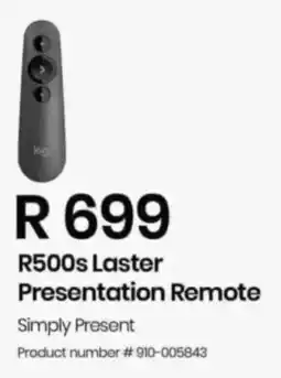 Computer Mania Logitech R500s Laster Presentation Remote offer