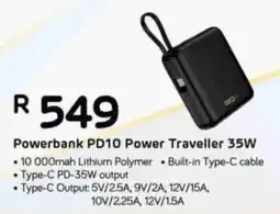 Computer Mania RED-E Powerbank PD10 Power Traveller 35W offer
