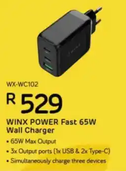 Computer Mania WINX Power Fast 65W Wall Charger offer