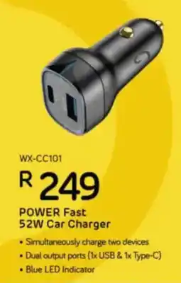 Computer Mania Winx Power Fast 52W Car Charger offer