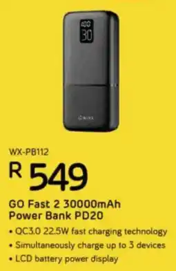 Computer Mania Winx GO Fast 2 30000mAh Power Bank PD20 offer