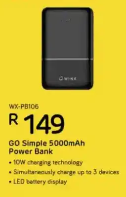 Computer Mania Winx GO Simple 5000mAh Power Bank offer