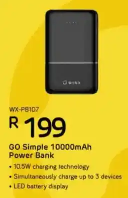 Computer Mania Winx GO Simple 10000mAh Power Bank offer