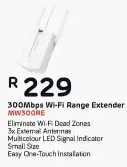 Computer Mania Mercusys 300Mbps Wi-Fi Range Extender offer
