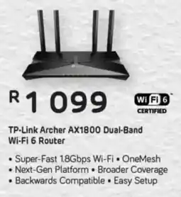 Computer Mania TP-Link Archer AX1800 Dual-Band Wi-Fi 6 Router offer