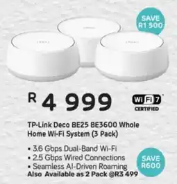 Computer Mania TP-Link Deco BE25 BE3600 Whole Home Wi-Fi System offer